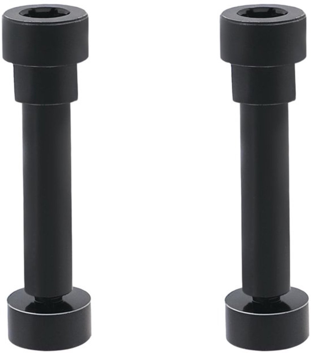 Scharnier Reparatie - 2 Stuks Metalen Scharnierschroeven - Roestvrij Staal - Compatibel met B-ose QuietComfort QC35 - 15,5 mm Lang - Zwart - Hoofdtelefoononderdelen
