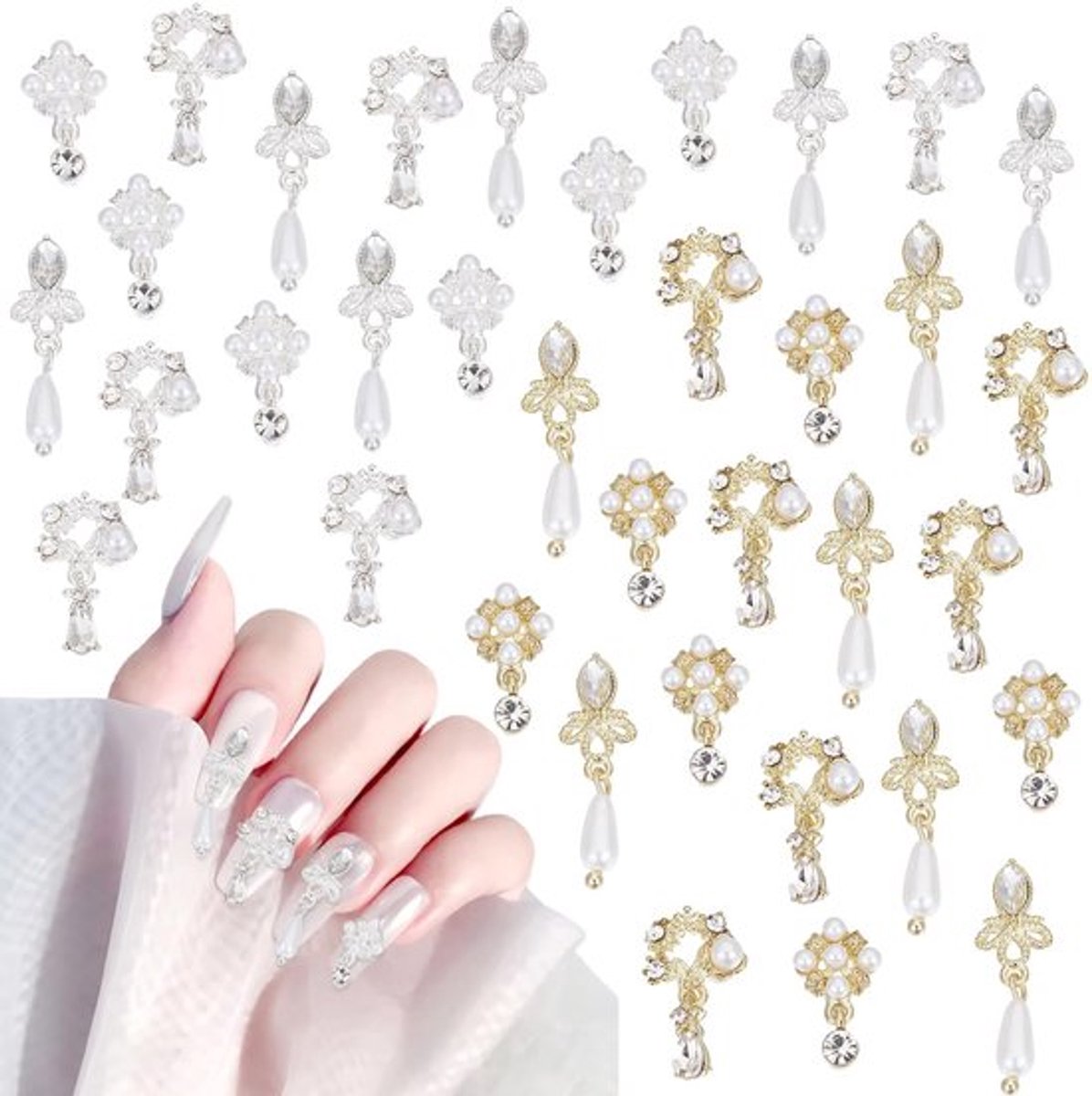 36 Stuks Luxe Nagelbedels voor Nailart