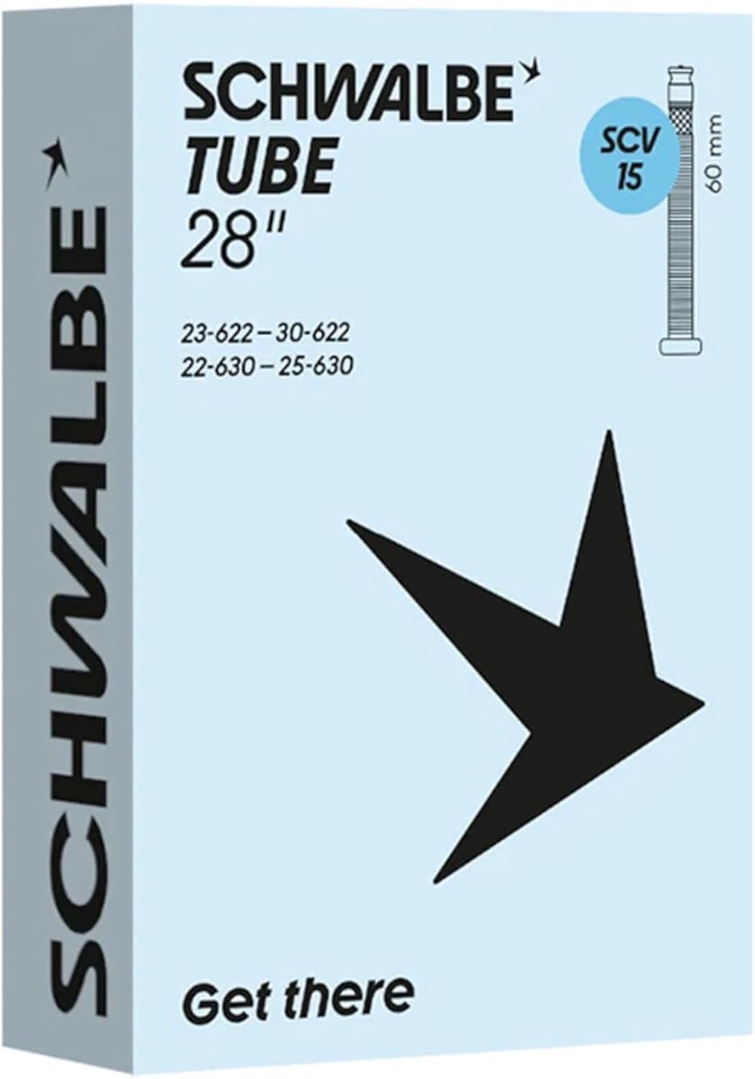 SnelShoppen - Fiets binnenband met Click Valve SCV15 60 mm 23/30-622/630 - Butylrubber - Snelle inflatie zonder adapter