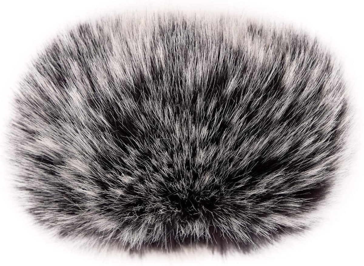 SnelShoppen - Microfoon Windscherm 2.5"X 40mm, Fuzzy Windscreen voor Recorder en Microfoons, Geluiddempende Windbescherming voor Buiten en Binnen