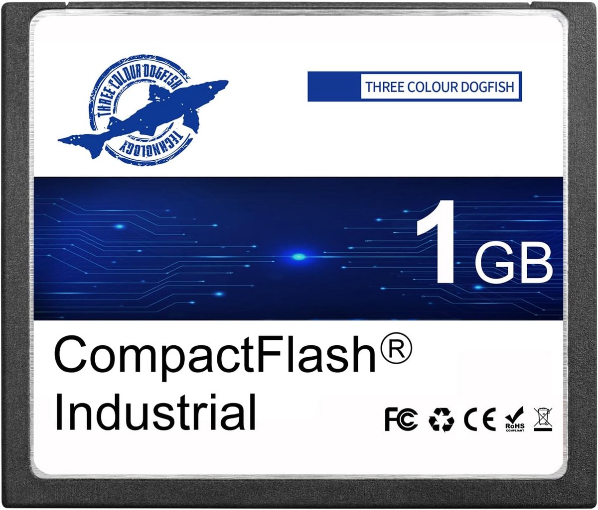 SnelShoppen - Compact Flash Geheugenkaart 1 GB - Industrieel CF Type I Kaart - FAT16 Voor Vintage Digitale Camera's en Apparatuur
