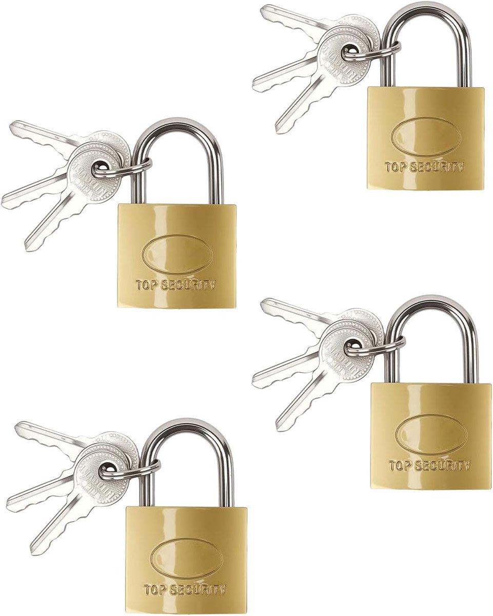 SnelShoppen - Universele Safety Lock voor Koffers, Reisbagage, Rugtassen en Luggage - Robuuste Metalen Hangslot - Compact en Gebruiksvriendelijk - Ide