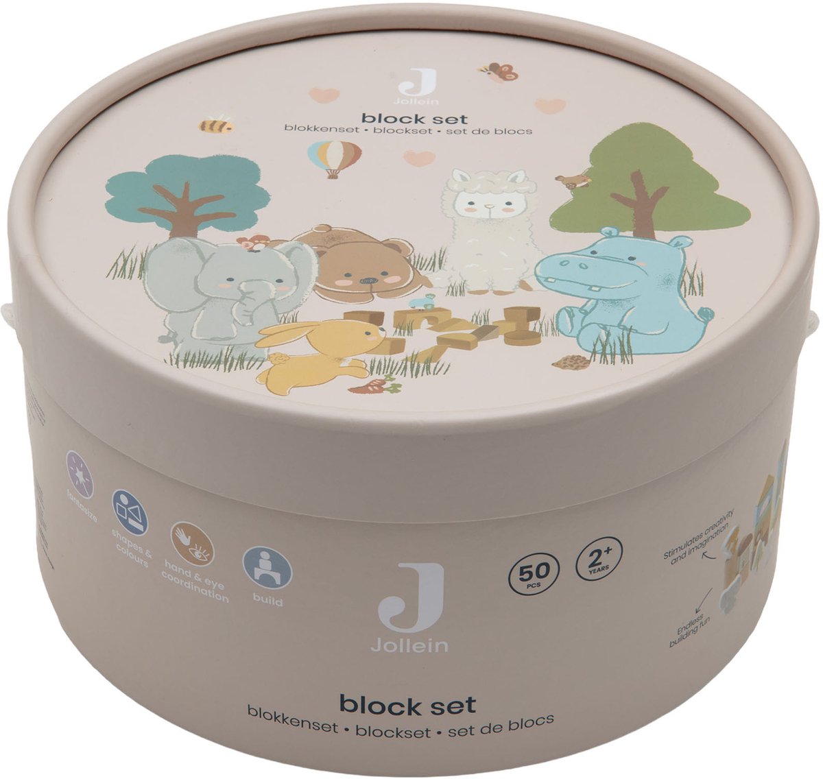 Jollein Houten Blokkenset - Speelgoed - Jollies