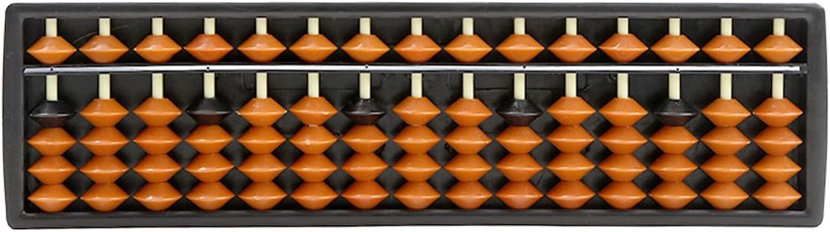 Plastic Abacus 15 Digit Calculator voor Kinderen, Educatief Rekentool voor Wiskunde en Chinese Berekeningen, Speelgoed voor Leren en Ontwikkelen