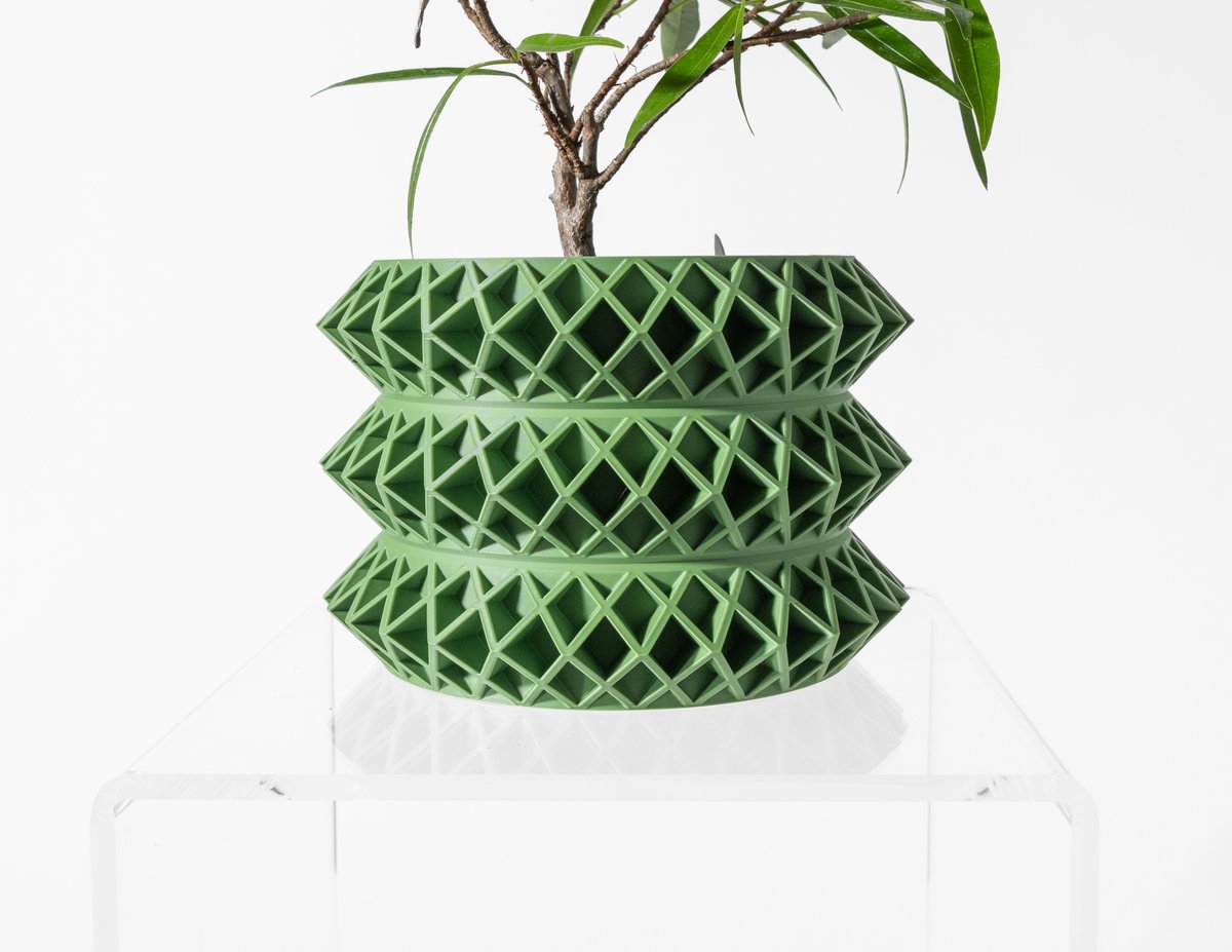 Skushy Tomo Bloempot - Moderne Designpot voor Kamerplanten - Sculpturale Plantenpot voor Woonkamer en Kantoor - Premium Woondecoratie