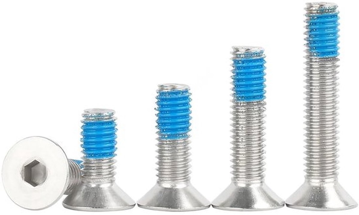 Verzonken Schroeven 20 Stuks - M4 x 20 mm - Roestvrij Staal 304 - Binnenzeskant - DIN 7991 - Corrosiebestendig