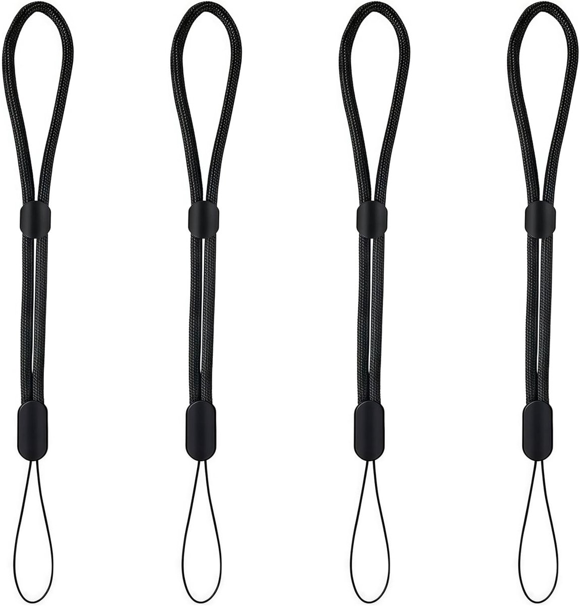 4 Stuks Verstelbare Polsbanden voor Camera's en Mobiele Telefoons, Duurzame Paracord Polsbanden voor Sleutels en Accessoires