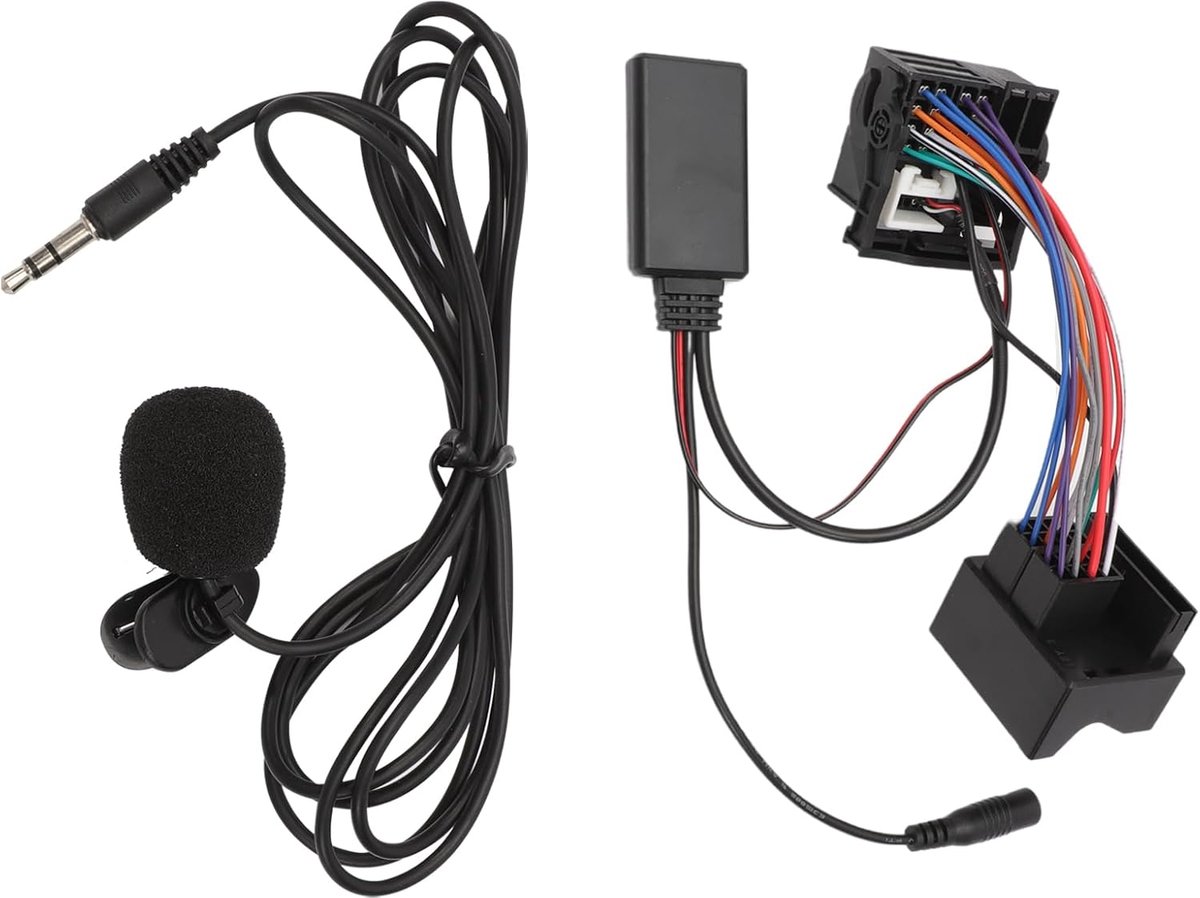 SnelShoppen - 12 Pin Car Radio Bluetooth Adapter 5.0 Stereo Aux Kabel voor W169 W245 W203 W209 W164 - Geschikt voor Audio 20 en Comand APS - Eenvoudig