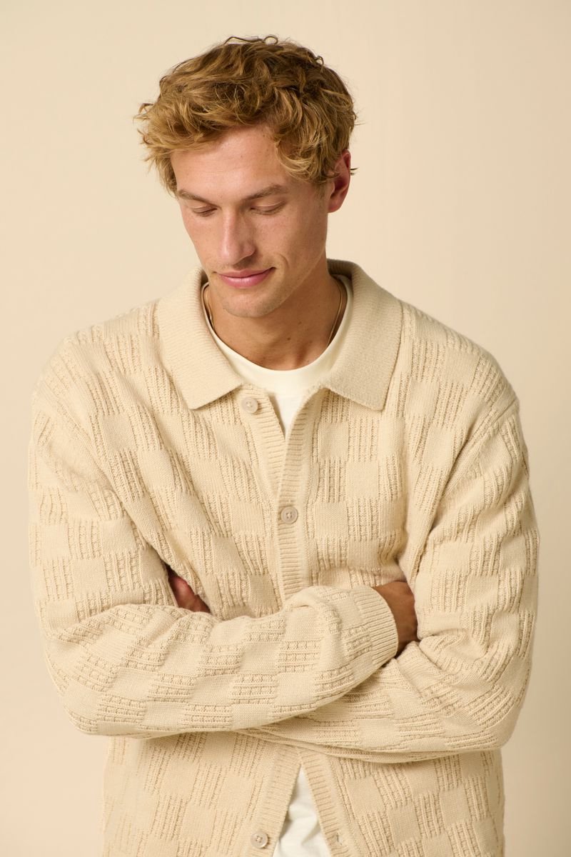 Sissy-Boy - Beige gebreid vest