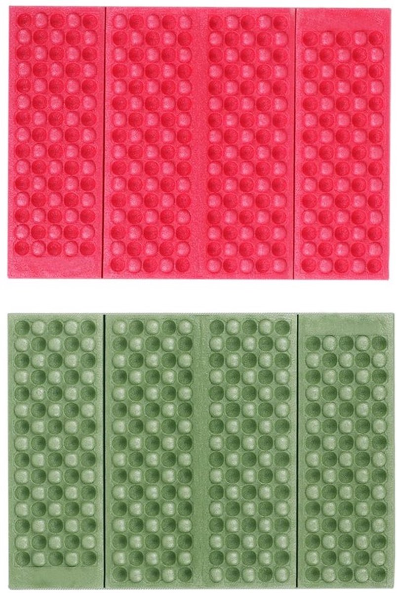Zitkussen Opvouwbaar - 2 Stuks - Waterdicht Outdoor - Camping/Zitkussen - Veelzijdig Inzetbaar - Grootte 29 x 39 cm - Zitmat