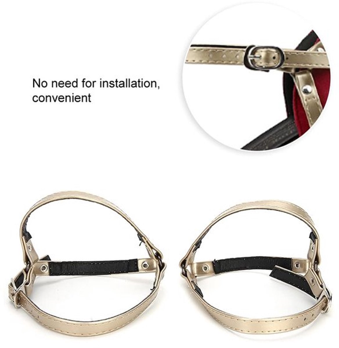 Schoenveters Antislip - Hoge Hakken Veters - Schoenaccessoires - Duurzaam - Gemakkelijk te Gebruiken - Verkrijgbaar in Rood/Zwart/Goud