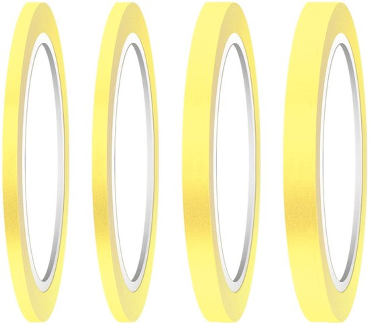 Afplakband 4 Rollen - Fijne Lijntape 3/6/12,6mm - Premium Papier - 48m Lengte - Voor Schilderen - DIY Creaties - Maskingtape