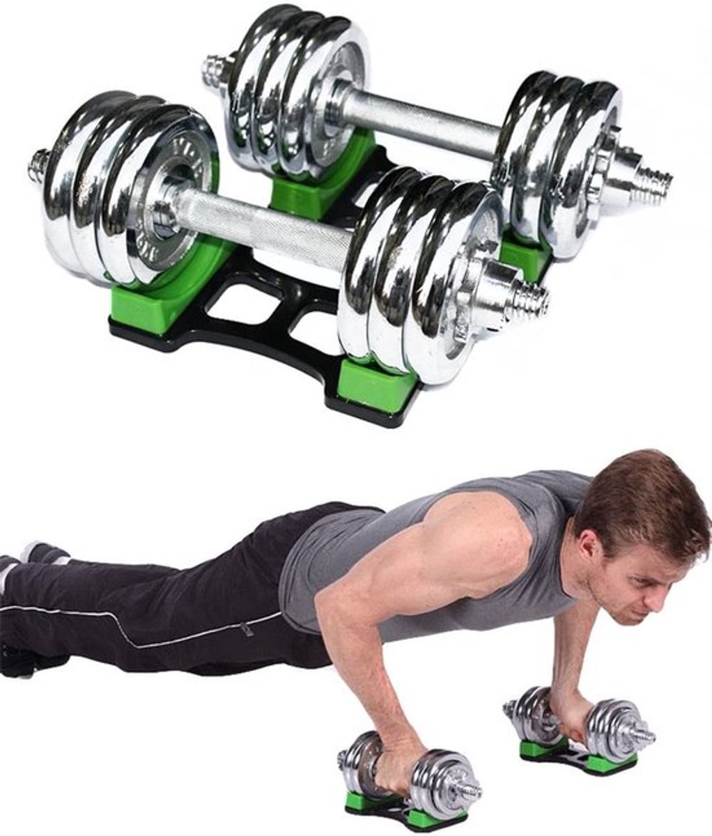 Halterrek Schokbestendig - Korte Halterhouder - Thuis Fitness - Compact - Duurzaam - Geschikt voor Halters - Halterstandaard