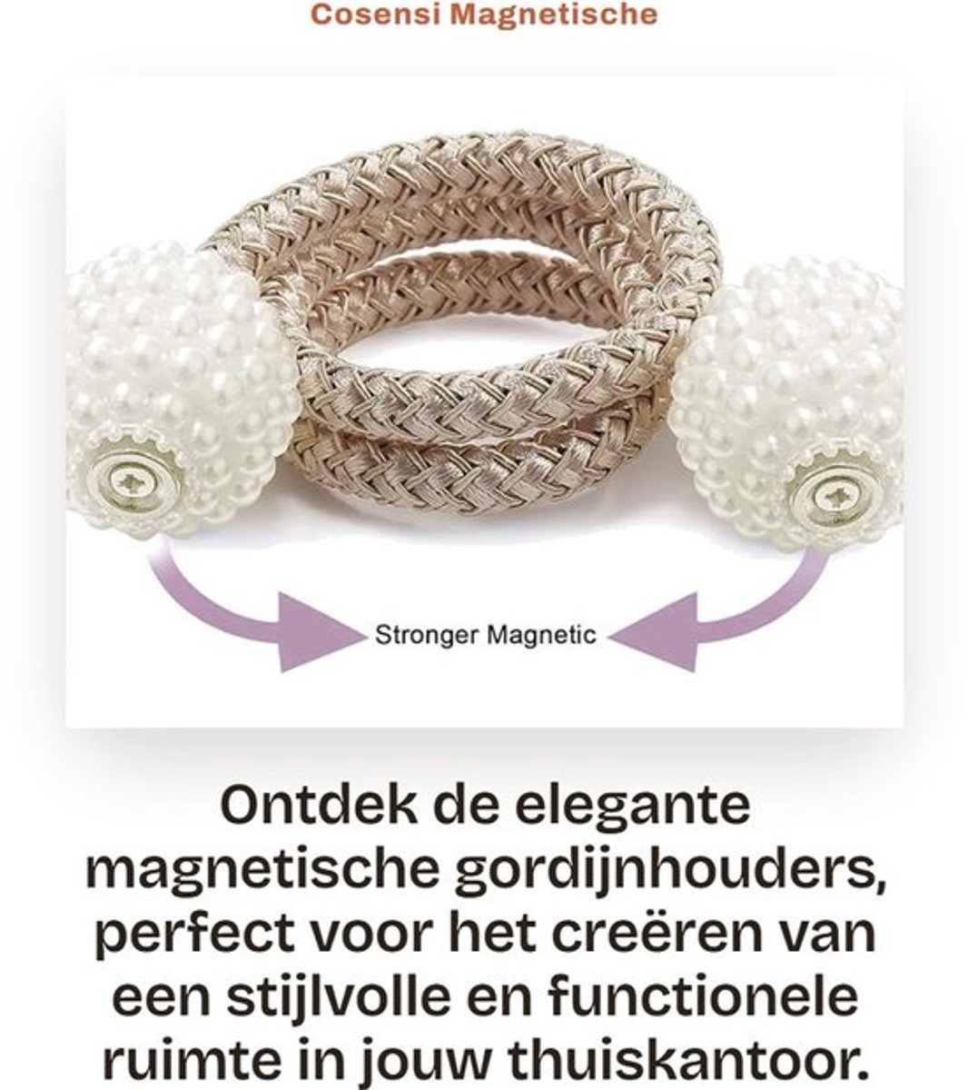 Gordijnhouders Magnetisch - Gordijnclips - Gordijnhouders Muurbevestiging - Decoratieve Ka