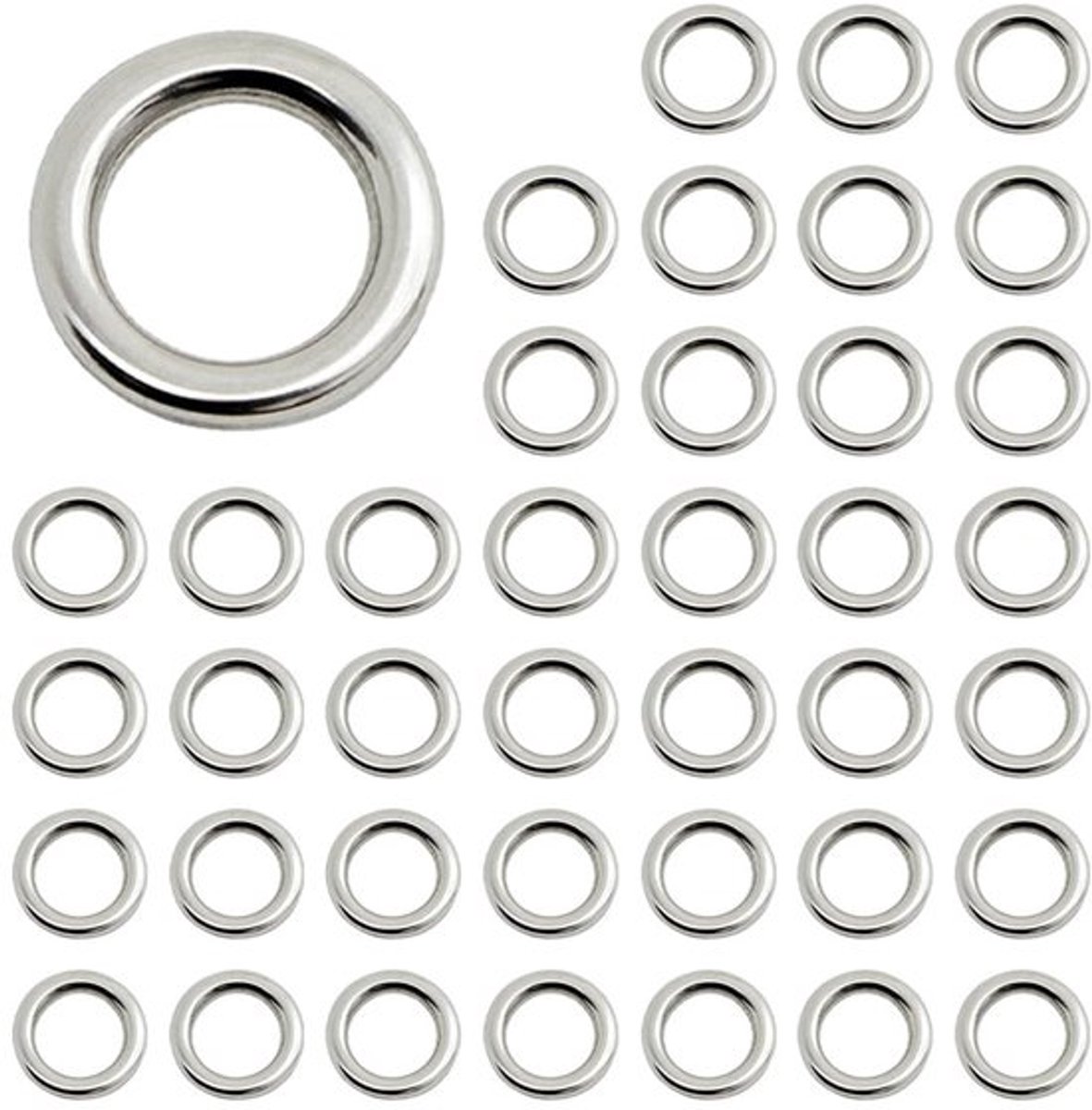 Vishaakconnectoren 40PCS - Lichtgewicht Ringen - Aasconnector - Roestvrij Staal - 230lb Sterkte - Duurzaam en Corrosiebestendig - Haakconnector