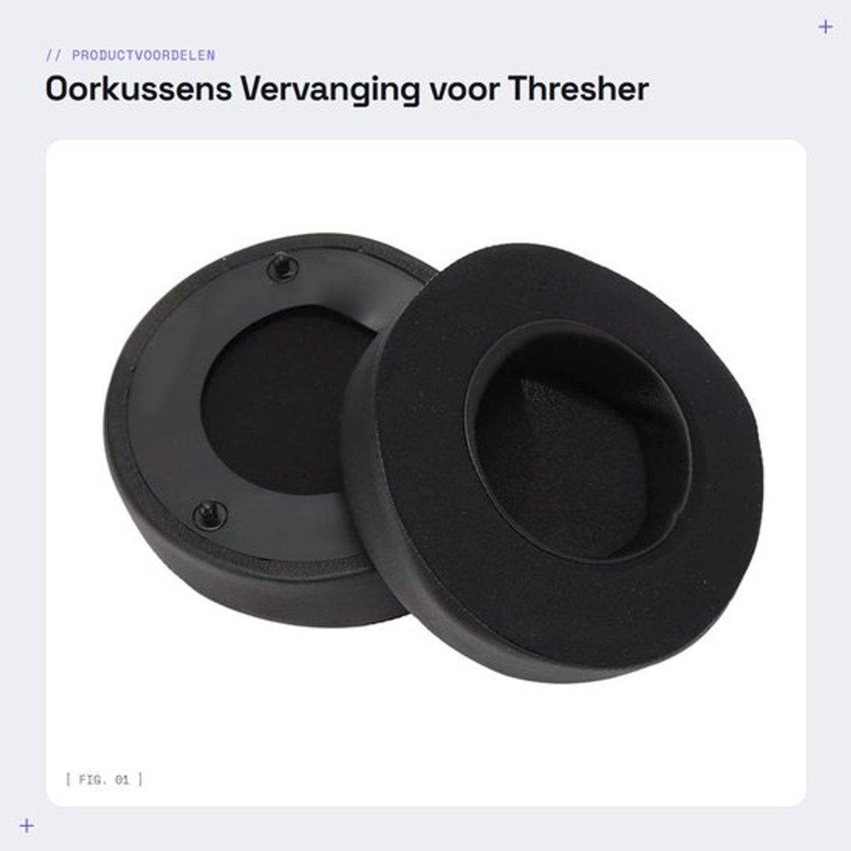 Oorkussens Vervangbaar - Gel/Traagschuim - Comfortabel - Duurzaam - Voor Thresher Hoofdtelefoon - Eenvoudig Te Installeren - Hoofdtelefoon Kussens