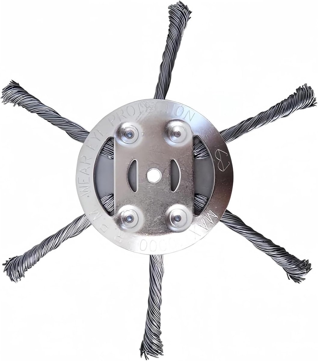 SnelShoppen - Steel Wire Grass Trimmer Head, Tuingereedschap, Hoogwaardige Stalen Draad Maaihoofd, Voor Grasmaaier, Tuinonderhoud, 2-in-1 Weed Knife