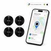Evy24 GPS Tracker Pro 4 stuks - Werkt met Apple Find My & Android Find My Device - Tag Tracker - Sleutelzoeker - Item Finder - Smart Tracker - Bluetooth GPS Tracker voor Sleutels, Tas en Koffer