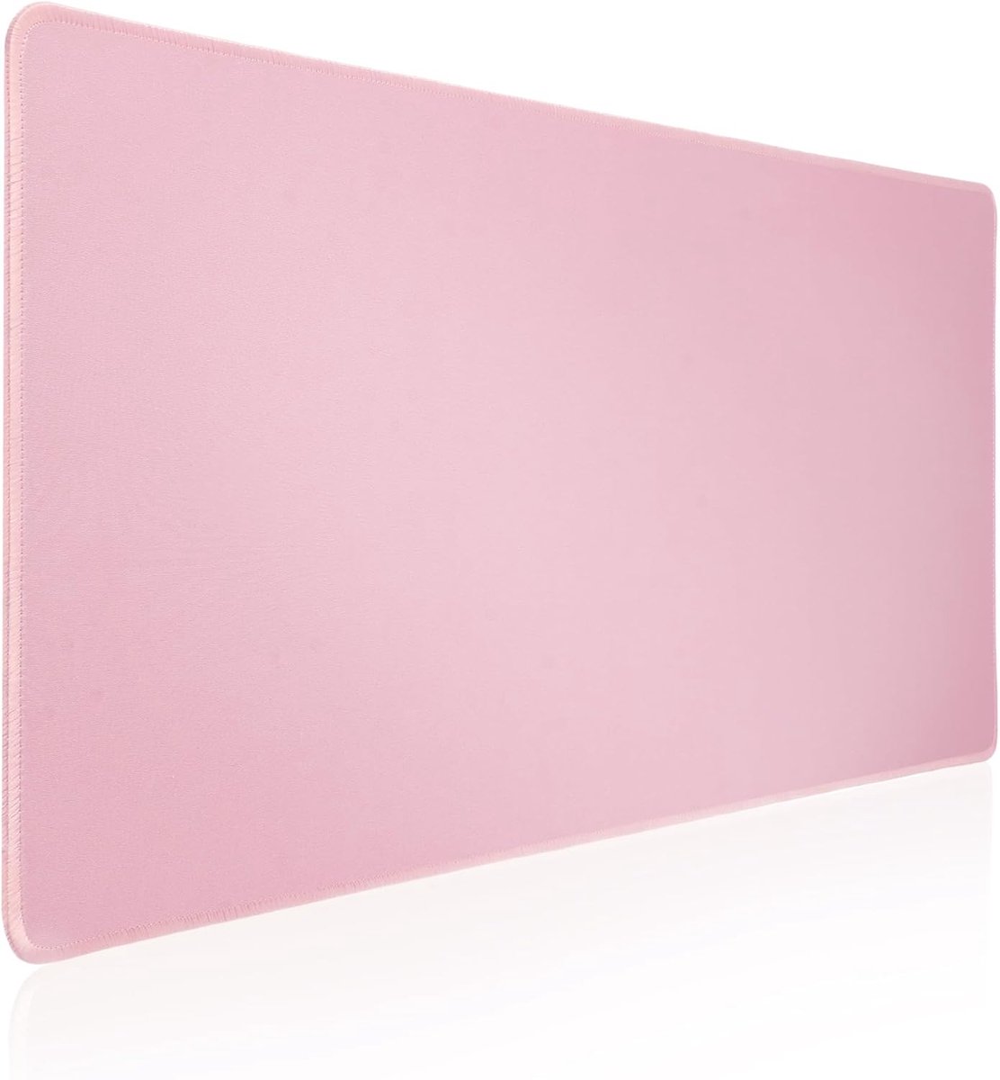 SnelShoppen - Grote Gaming Muismat met Gestikte Randen, Antislip Natuurlijke Rubberen Basis, 70 x 30 cm, Roze, Verlengt Desk Space voor Gamer, Thuis,
