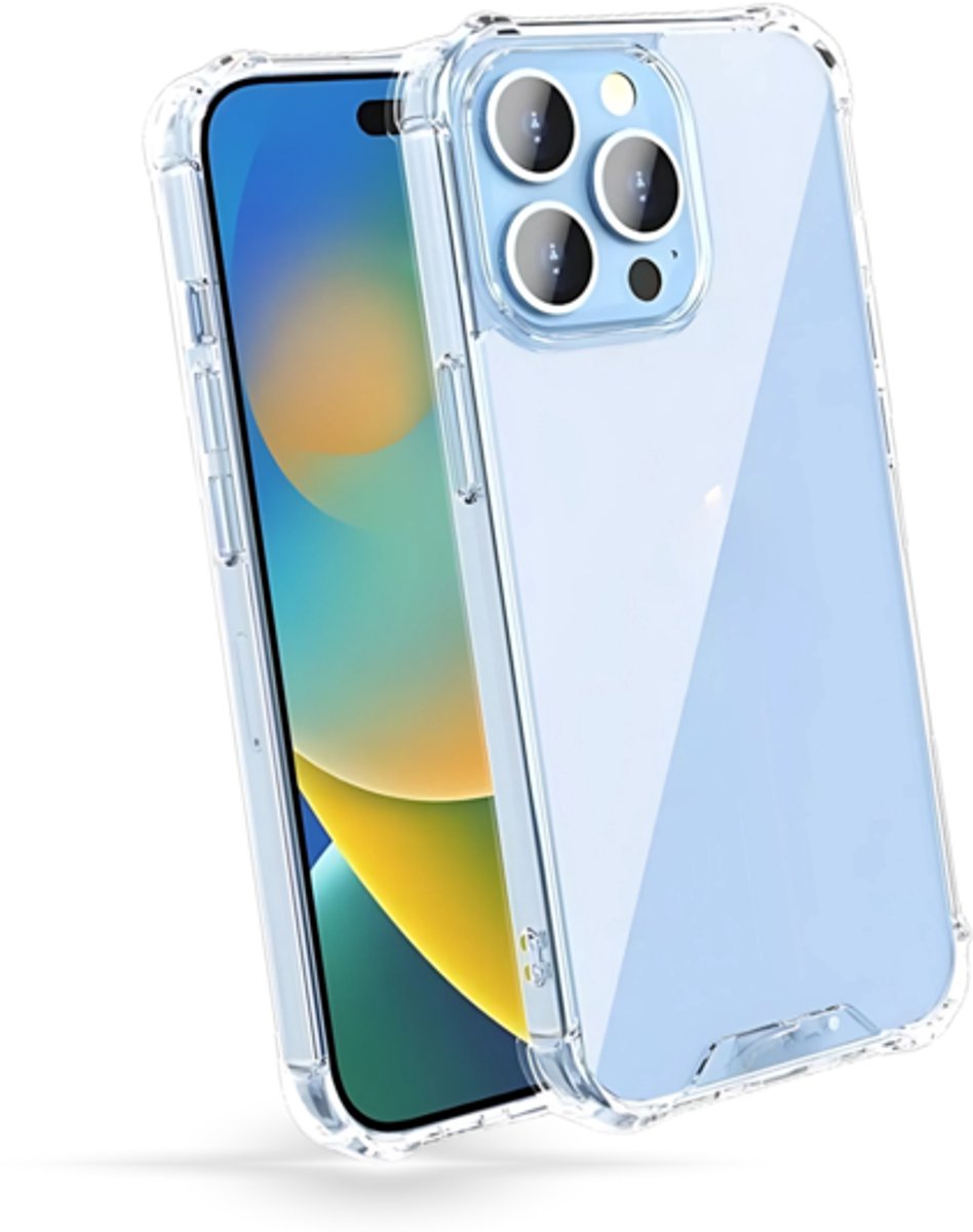 GREEN ON Gorilla Anti Burst Case geschikt voor iPhone 14 - Doorzichtig