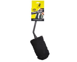 Meguiar’s Supreme Angled Wheel Brush Medium – 35cm – Gebogen Wheel Brush Voor Velgen & Remklauwen – Extra Zachte Microvezelkop – Auto Detailing Accessoire