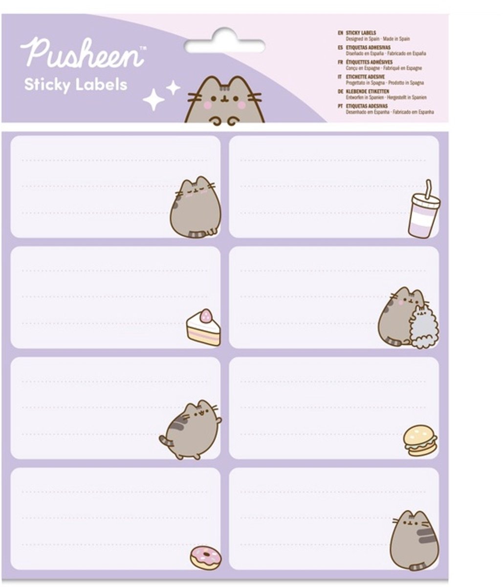 Grupo Erik Pusheen - Moments SelfAdhesive Labels Zelfklevende etiketten - Multicolours