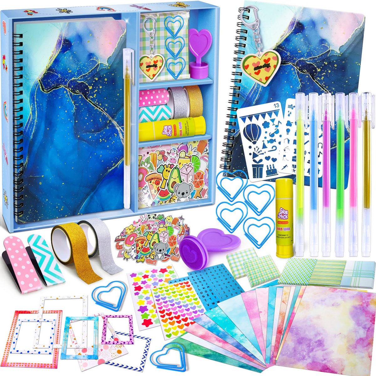 SnelShoppen - PATIFEED DIY Journal Kit voor Meisjes, Plakboek en Dagboek Benodigdheden Set voor Creatieve Meisjes 8-14 Jaar, Perfect voor Verjaardag e