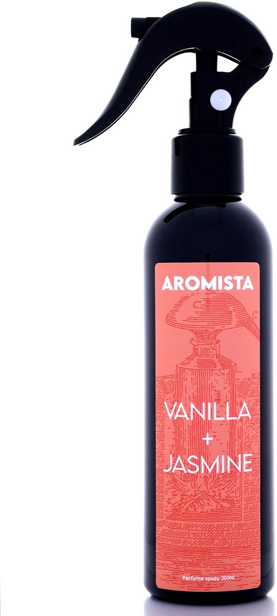 SnelShoppen - AROMISTA Vanilla + Jasmine Auto parfum kamerspray 200ml - Geurspray voor auto, kamer, luchtverfrisser, geurverspreider, interieur, friss