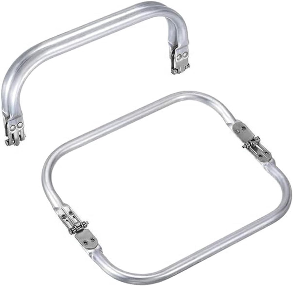 2 Stuks Pocket Bracket, 200 x 90 x 20 mm, Metalen Handgreep voor Portemonnees, U-vormige Pocket Frame Sluiting, Aluminium, Binnen Scharnier, DIY Tas, Dumplings, Tapijt Tas