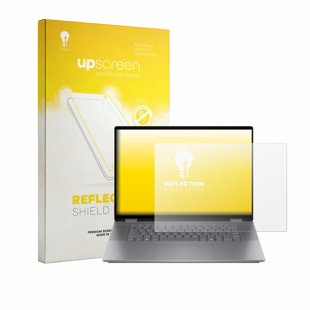 upscreen - Screenprotector voor HP OmniBook X Flip NGAI 16-ar - Folie Beschermfolie anti glare matte