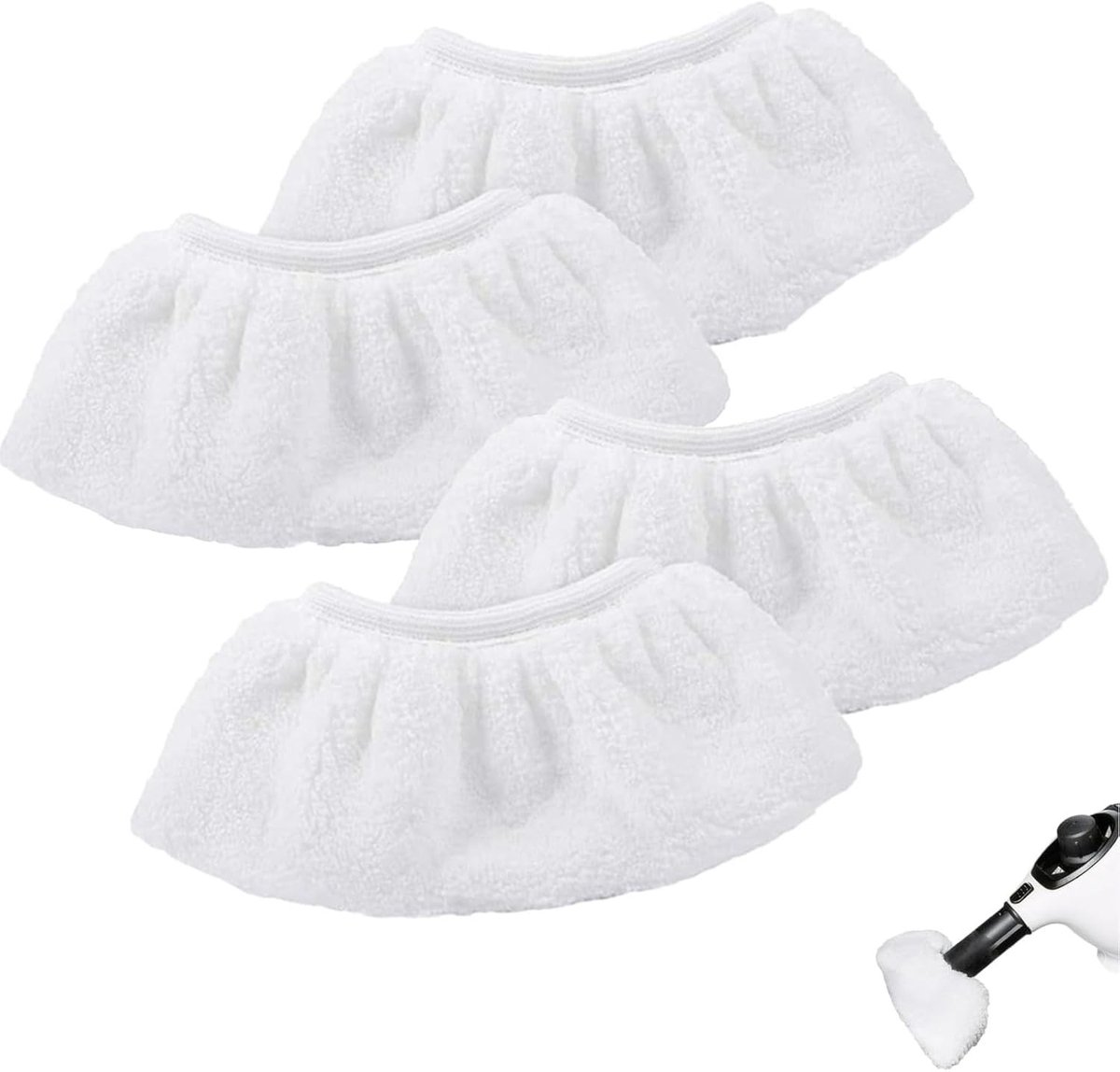 Microfiber Doek Set - 4Pcs Schoonmaak Pad - Wasbare Stoomreiniger Accessoires voor SC2 SC3 SC4 SC5 Handmondstuk