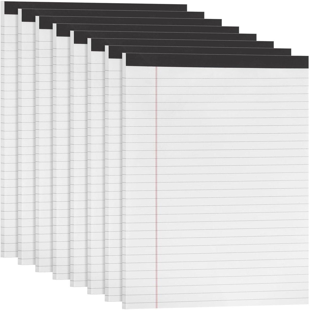 SnelShoppen - A4 Juridisch Notitieblok 8 Pack - 60 Pagina's - 21x28,5cm - 80gsm Papier - Ideaal voor Thuis en Kantoor - Schrijfblokken voor Dagboek en