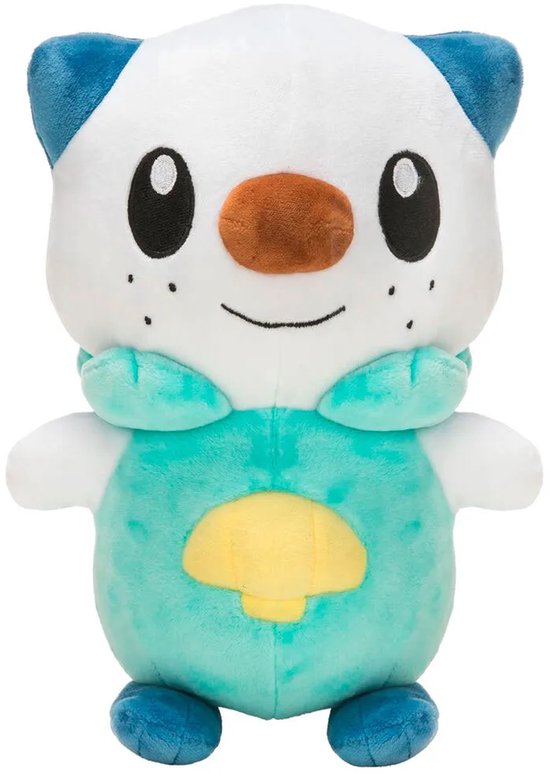 Pokémon Knuffel Oshawott Junior 20 Cm Pluche Groen/wit van Pokémon — afbeelding 3