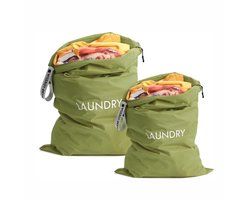 2-delige set - Reisopbergtas - opbergtas - opbergkast - Kledinghoes Waszak - Vochtbestendige opbergtas - Reisset waszakken - groente