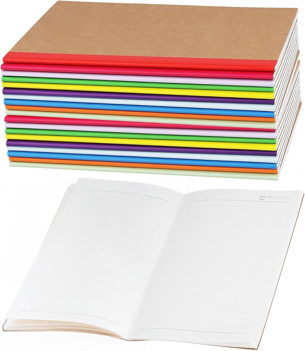 Notebook A5 - Bruine kraftpapier cover - 30 gelinieerde vellen - Ideaal voor school en kantoor - SnelShoppen