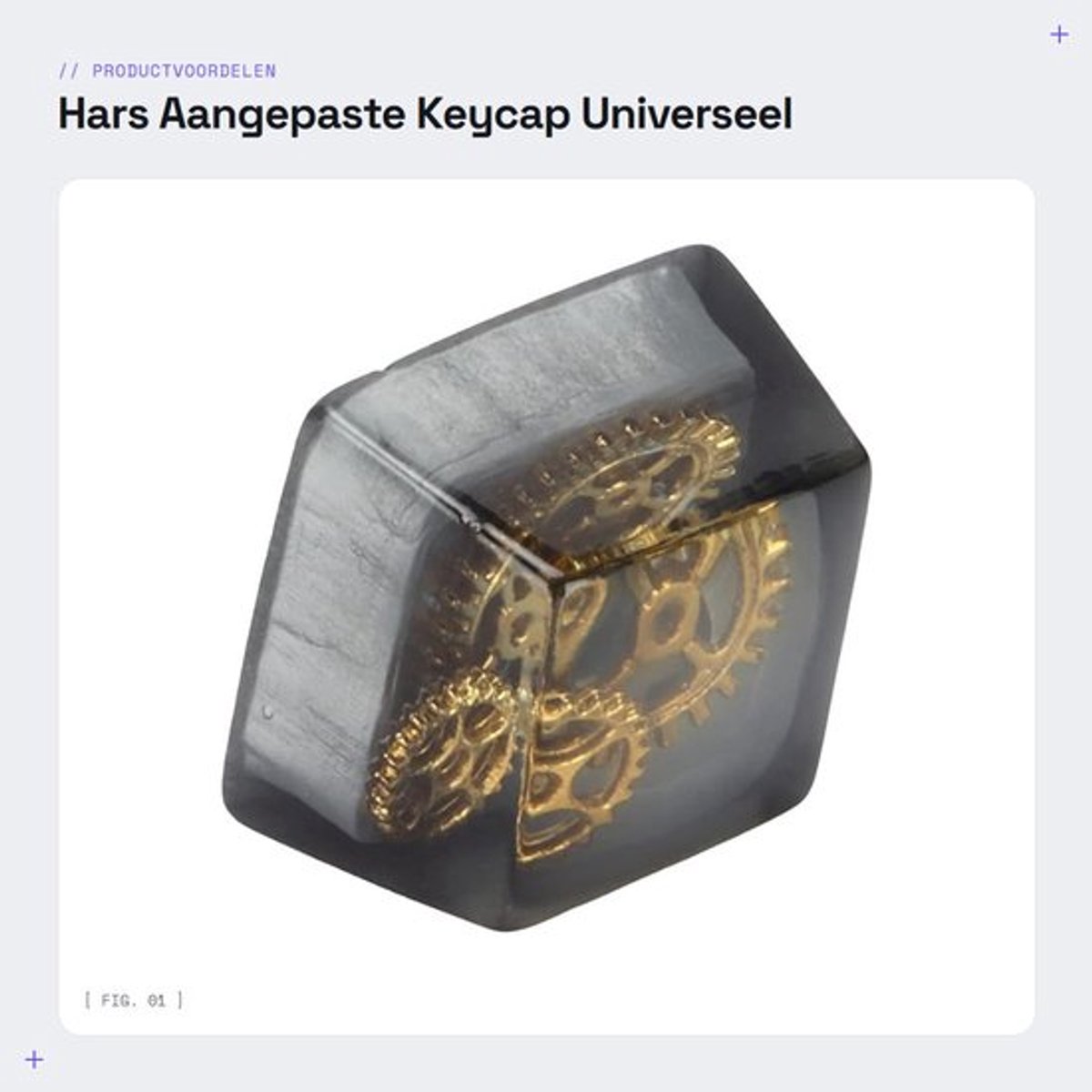 Keycap Corrosiebestendig - Transparante Keycap - Hittebestendig - Doe-Het-Zelf Keycap - Cartoon Gaming - Klein Formaat