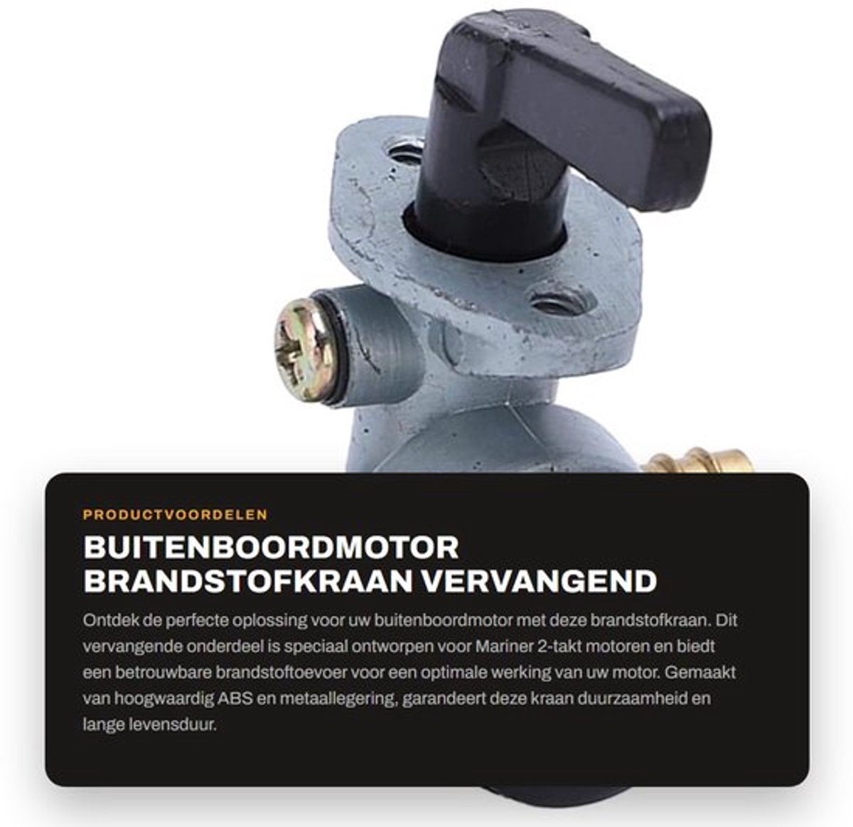 Brandstofkraan Vervanging 22-815045 - Buitenboordmotor - ABS/metaallegering - 2-takt - Onderdeelnummer - 1 stuk