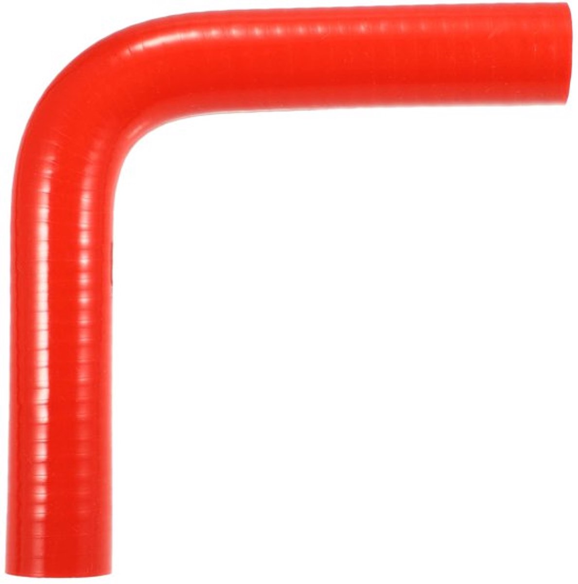 Siliconen Slang 90 Graden Bocht - Universele Koppeling - Binnendiameter 22mm - Lengte 150mm - Rood - Schokbestendig - Koelslang
