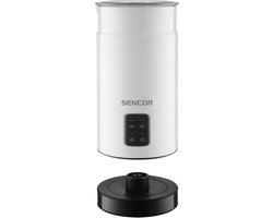 SnelShoppen - Automatische Melkopschuimer SMF 2030WH, RVS, Wit, Voor Perfecte Cappuccino, Latte Macchiato, Thuis en Koffiebar