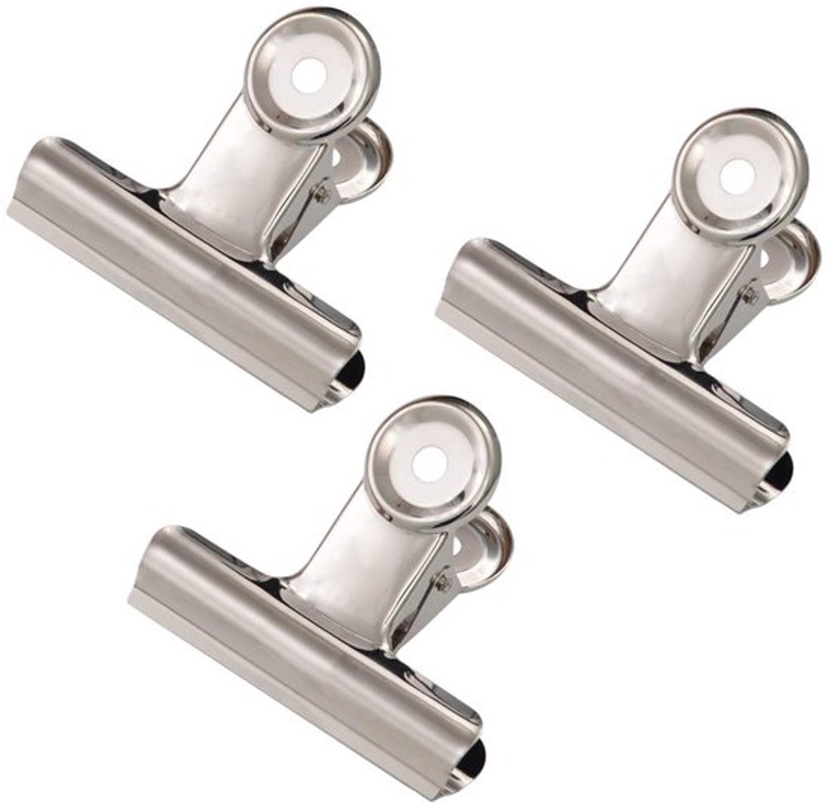 Bulldog Clips Extra Sterk - Metalen Clips - 20 Stuks - 50mm Medium - Kantoor/School - Perfect voor Foto's en Documenten - Papierclips