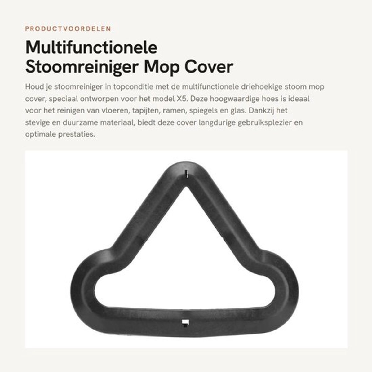 Multifunctionele Stoomreiniger Mop Cover - Vervangbaar - Hoogwaardige kwaliteit - Voor vloeren en tapijten - Geschikt voor stoomreiniger...