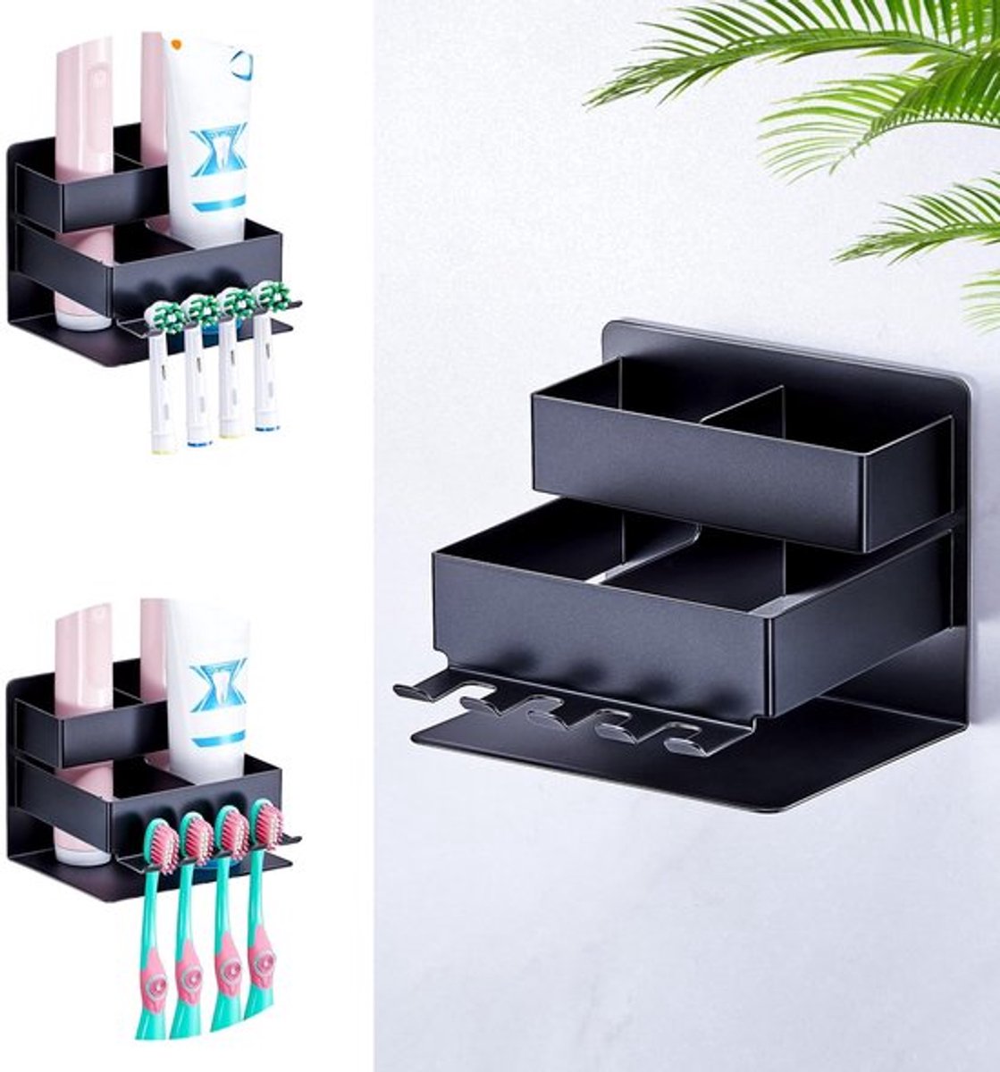 Tandenborstelhouder Wandmontage - Opzetborstelhouder - Elektrische Tandenborstelhouder - Corrosiebestendig - Eenvoudig Design - Inclusief Handleiding - Tandenborstelstandaard