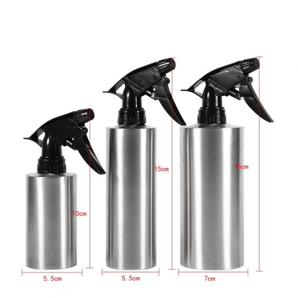 Plantensproeier 350 ml - Roestvrij Staal - Handdruk - Lichtgewicht - Draagbaar - Pompsproeikop met instelbare straal - Sproeifles