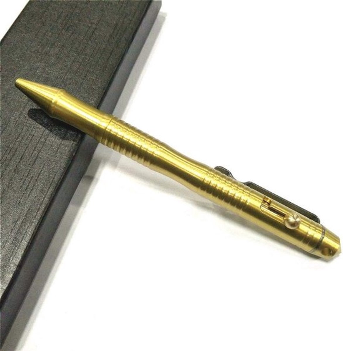 Balpen Massief Messing - Intrekbare Vulling - Draagbaar - Zakelijk Kantoor - 0,5 mm - Hoge Corrosiebestendigheid - Schrijfgerei