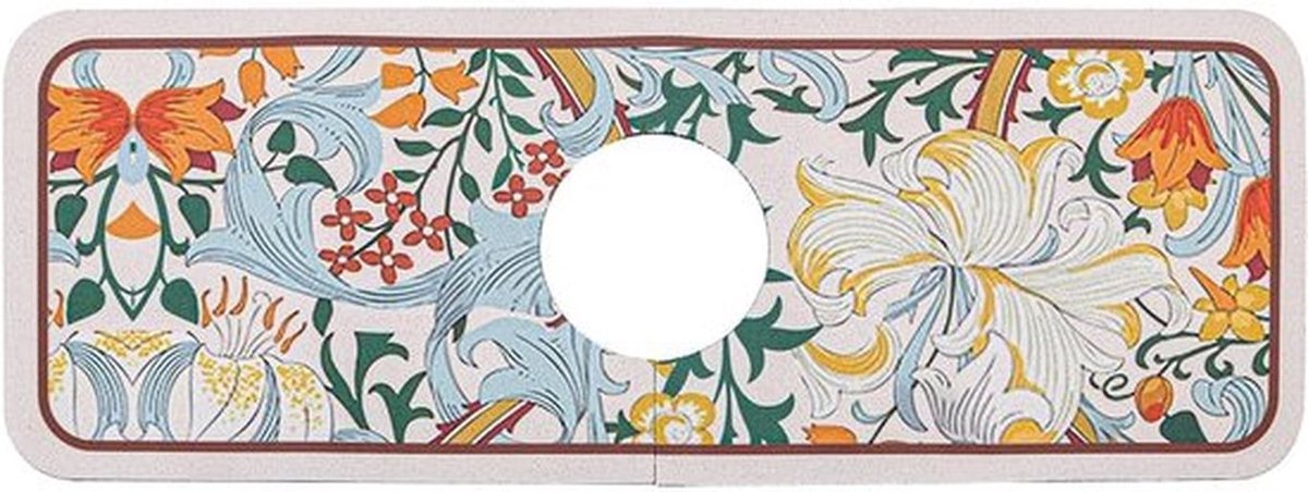 - absorbeermat - vintage bloemen - snelle droogtijd en herbruikbaar - kraanmat - voor keuken en badkamer - absorberend - met bloemenpatroo