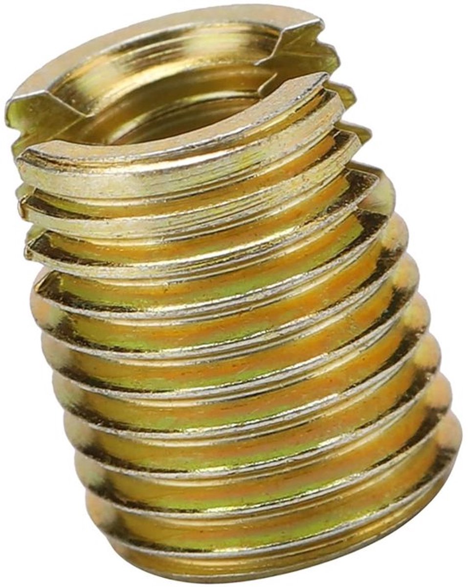 Schroefdraad Reparatieset 20 Stuks - Schroefdraadinzetstukken - Koolstofstaal - Binnenmaat M10 x 1,5 - Buitenmaat M14 x 1,5 - Lengte 18 mm - Schroefdraadinzet