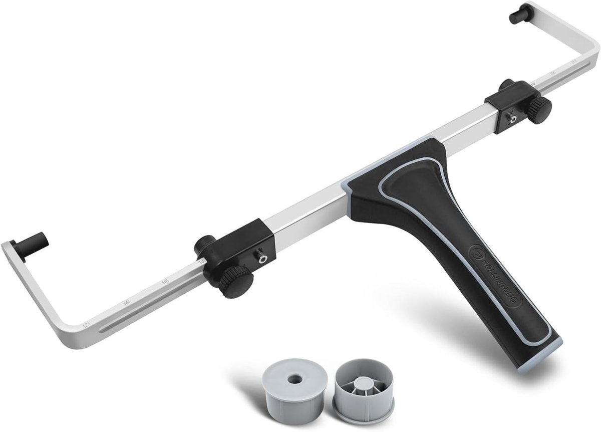 Verstelbaar 18 Inch Verfroller Frame voor Grote Oppervlakken, Ideaal voor Muren en Vloeren met Schroefdraad Polen