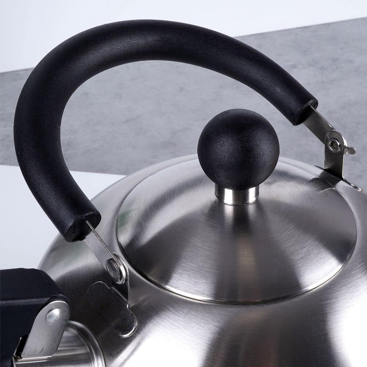 Waterkoker - Fluitketel - Thee en Koffie - Moderne Design Ketel - 15 Liter - Zilver