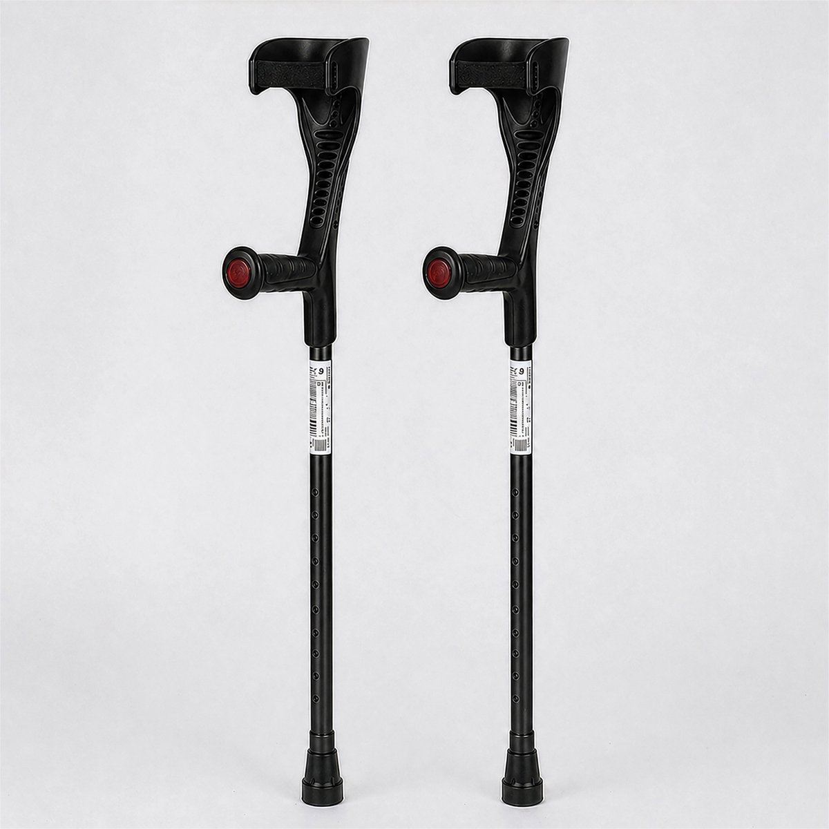 Elleboogkrukken Set | Verstelbare Aluminium Onderarmkrukken met Open Manchet