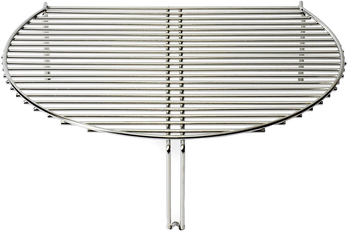 SnelShoppen - Kamado Grill Expander RVS, Perfect voor Tuin, Camping en Feestjes - Verhoog je Kookoppervlak met deze Classy Grill Accessoire